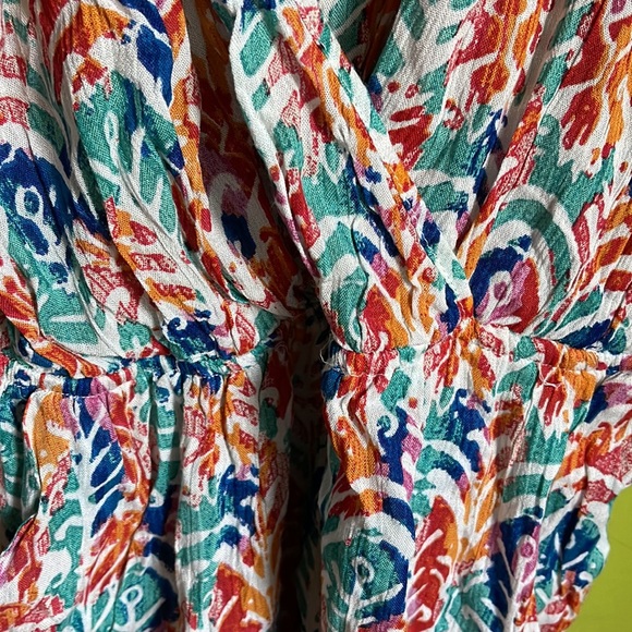 Go Coco Colorful Batik Boho Sleeveless Top Size L - Picture 3 of 5